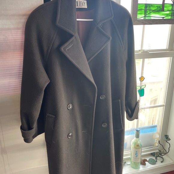 Paul Levy 100% Wool brown unisex trench coat. - Picture 11 of 11